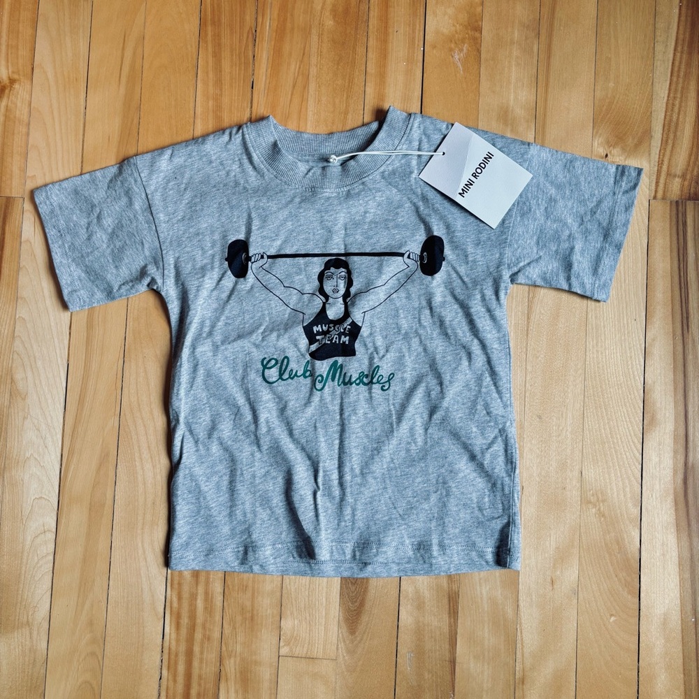 Mini Rodini | Gray Short Sleeve Tee